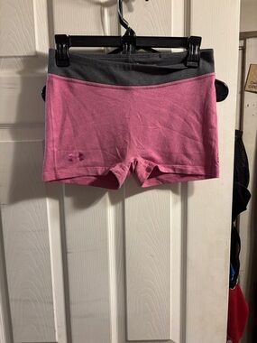 Under Armour Pink and Gray Performance Shorts